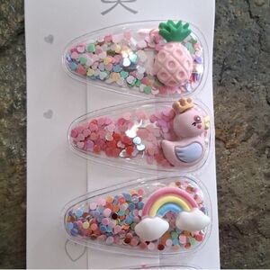 5 Hair Clips With Cute Charms